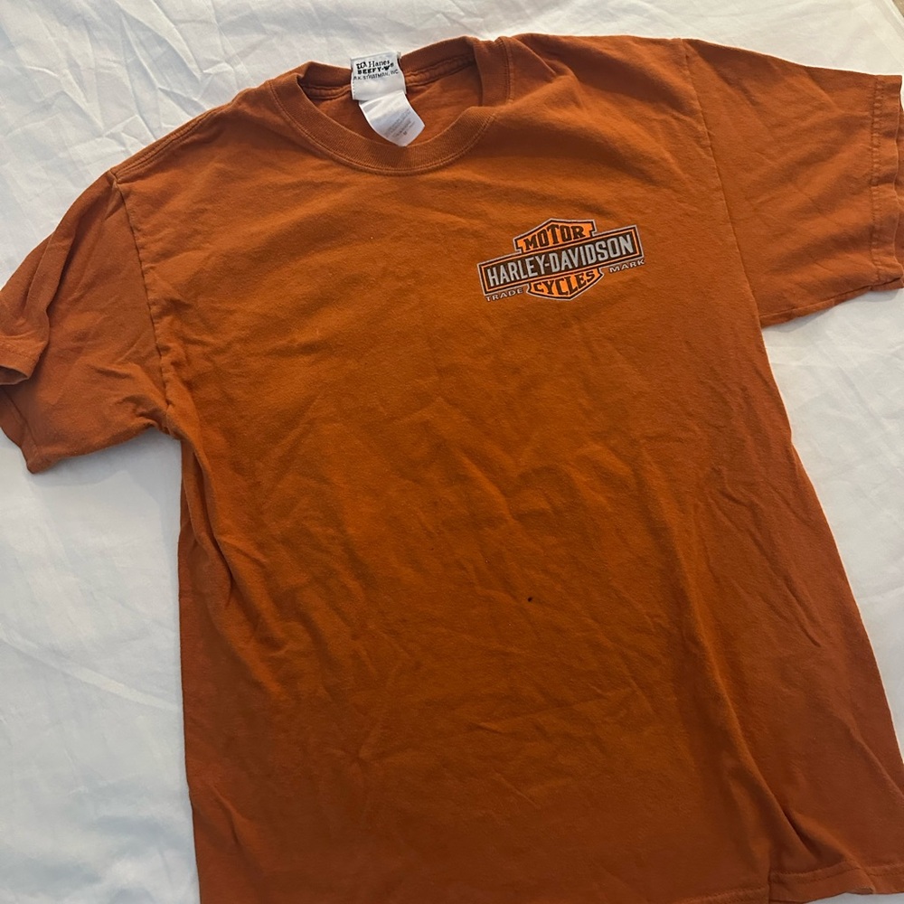 VINTAGE Harley-Davidson Orange T-Shirt